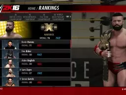 WWE2K16 Career NXT Title