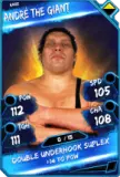 Super card  andre the giant 3  rare 5473 216