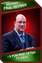 Support card: manager - paulheyman - uncommon