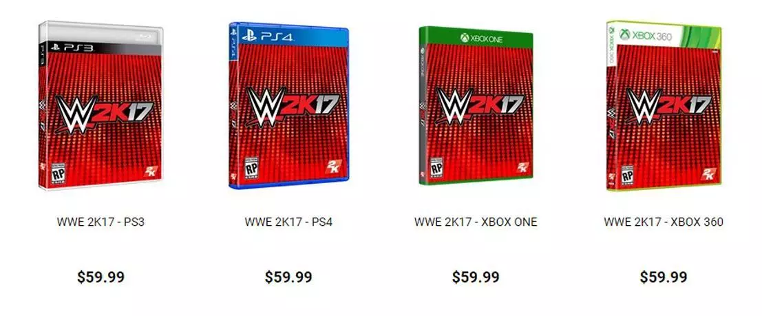 WWE 2K17 Preorder PS3 Xbox One 360 PS4