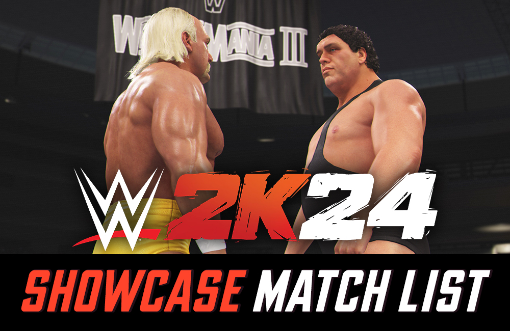 WWE 2K24 "Showcase of the Immortals" Full Match List (40 Years of WrestleMania)