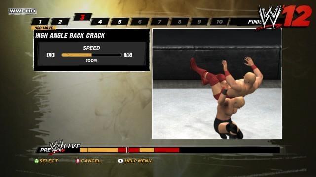 WWE12 Create A Finisher WWE12 Create A Finisher