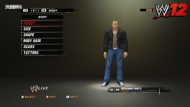 WWE12 Create A Superstar WWE12 Create A Superstar