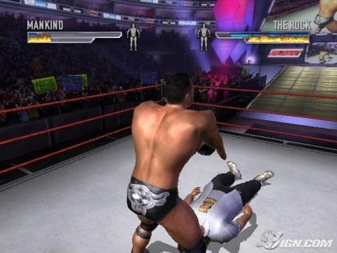 WrestleMania21 TheRock Mankind 7