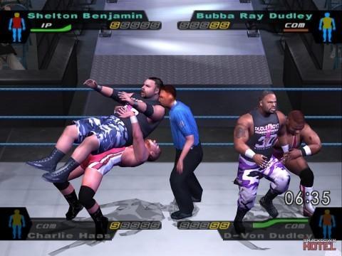 HereComesThePain DVonDudley SheltonBenjamin CharlieHaas BubbaRayDudley 2