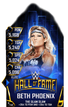 Super card beth phoenix s3 13 elite hall of fame 12664 216