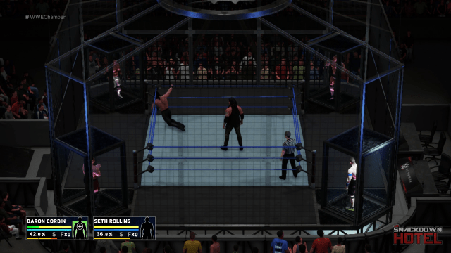 WWE 2K18 New Elimination Chamber Corbin Rollins WWE 2K18 New Elimination Chamber Corbin Rollins