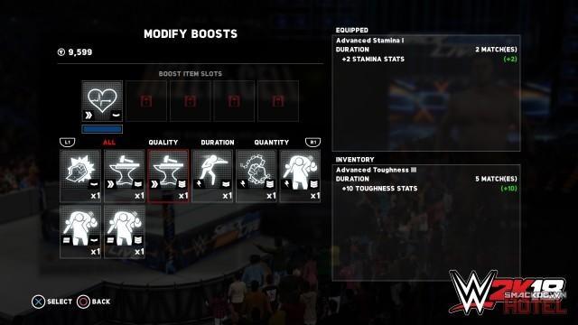 WWE2K18 MyPlayer 13 RTG Boosts