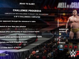 WWE2K18 MyPlayer 15 RTG Challenge