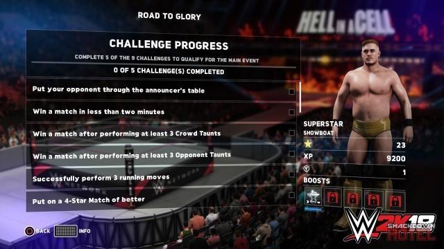 WWE2K18 MyPlayer 15 RTG Challenge