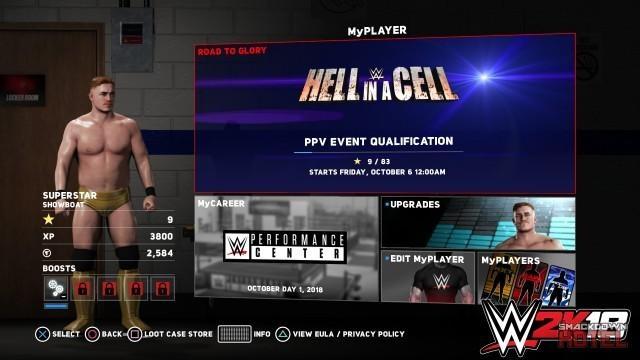 WWE2K18 MyPlayer 2 Home