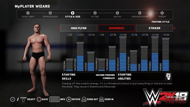 WWE2K18 MyPlayer 3 Wizard FightingStyle