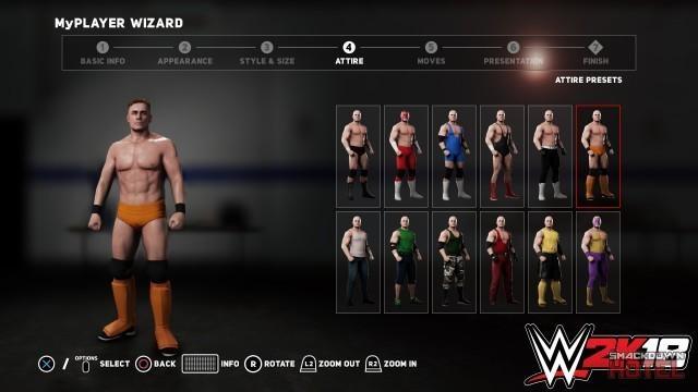 WWE2K18 MyPlayer 4 Wizard Attire