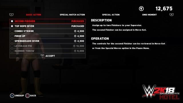 WWE2K18 MyPlayer 7 Skills