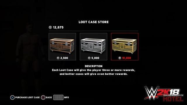 WWE2K18 MyPlayer 8 LootCase