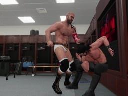 WWE2K18 Backstage Cesaro Rollins