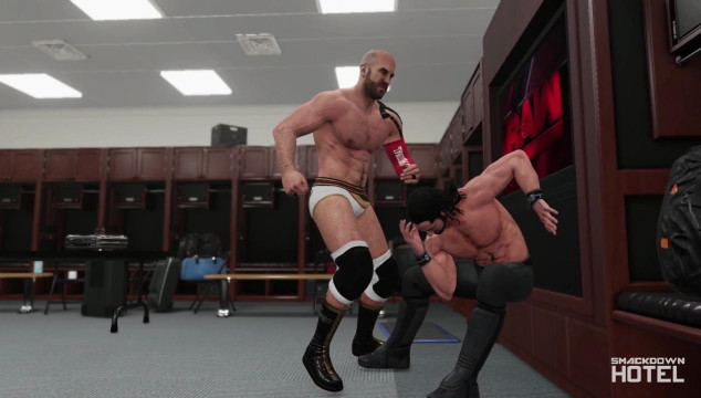 WWE2K18 Backstage Cesaro Rollins WWE2K18 Backstage Cesaro Rollins