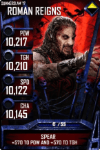 SuperCard RomanReigns S3 15 SummerSlam17 Zombie