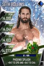 SuperCard SethRollins S4 17 Monster Christmas