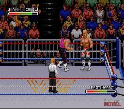 WWF RoyalRumble 1993 BretHart ShawnMichaels