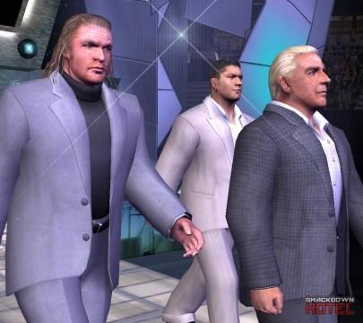 SvR Evolution TripleH Batista RicFlair 2