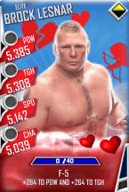 SuperCard BrockLesnar S3 12 Elite Valentine