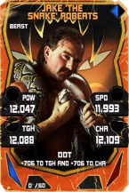 SuperCard JakeRoberts S4 16 Beast Throwback