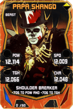 SuperCard PapaShango S4 16 Beast Throwback