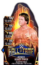 SuperCard RoddyPiper S4 16 Beast HallOfFame