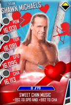 SuperCard ShawnMichaels S4 18 Titan Valentine