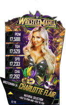 SuperCard CharlotteFlair S4 19 WrestleMania34