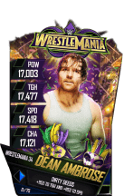 SuperCard DeanAmbrose S4 19 WrestleMania34