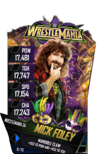 SuperCard MickFoley S4 19 WrestleMania34