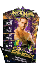 SuperCard ShawnMichaels S4 19 WrestleMania34
