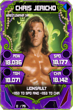 SuperCard ChrisJericho S4 19 WrestleMania34 Throwback