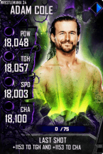 SuperCard AdamCole S4 19 WrestleMania34 Spring