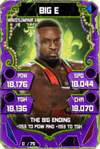 SuperCard BigE S4 19 WrestleMania34 Throwback