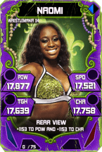 SuperCard Naomi S4 19 WrestleMania34 Throwback