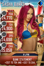 SuperCard SashaBanks S4 20 Goliath BeachBash