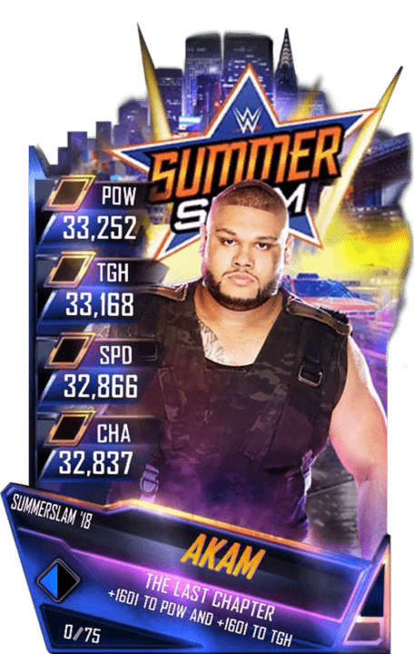 Akam - WWE SuperCard (Season 3 Debut) - WWE SuperCard - Roster