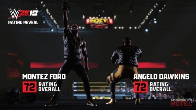 WWE2K19 RatingReveal MontezFord AngeloDawkins