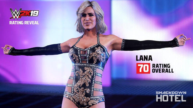 WWE2K19 RatingReveal Lana WWE2K19 RatingReveal Lana