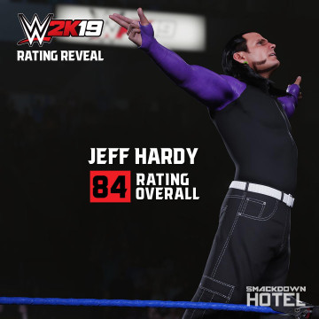 WWE2K19 RatingReveal JeffHardy WWE2K19 RatingReveal JeffHardy