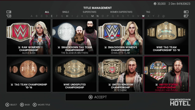 WWE2K19 Screen Titles WWE2K19 Screen Titles