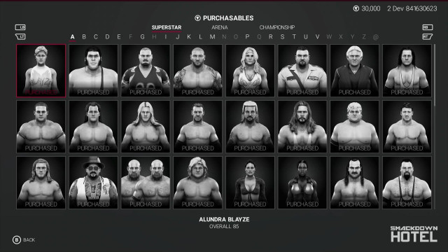 WWE2K19 Screen Unlockables WWE2K19 Screen Unlockables