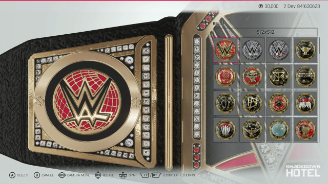 WWE2K19 Screen Championship SidePlates WWE2K19 Screen Championship SidePlates