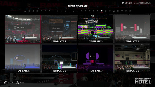 WWE2K19 Screen CreateAnArena Templates WWE2K19 Screen CreateAnArena Templates