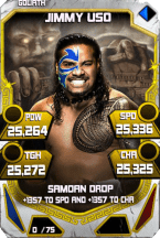 SuperCard JimmyUso S4 20 Goliath Throwback