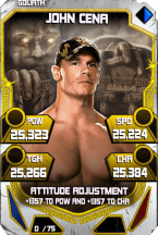 SuperCard JohnCena S4 20 Goliath Throwback