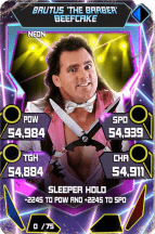 SuperCard BrutusBeefcake S5 23 Neon Throwback